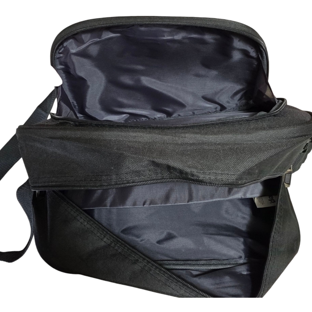 Small Jeep Duffle Bag Zipper Gym Carrier Gray With Strap 15” x 7.5 - Picture 5 of 9